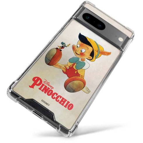 Disney Pinocchio Vintage Portrait Google Pixel 7a Clear Case
